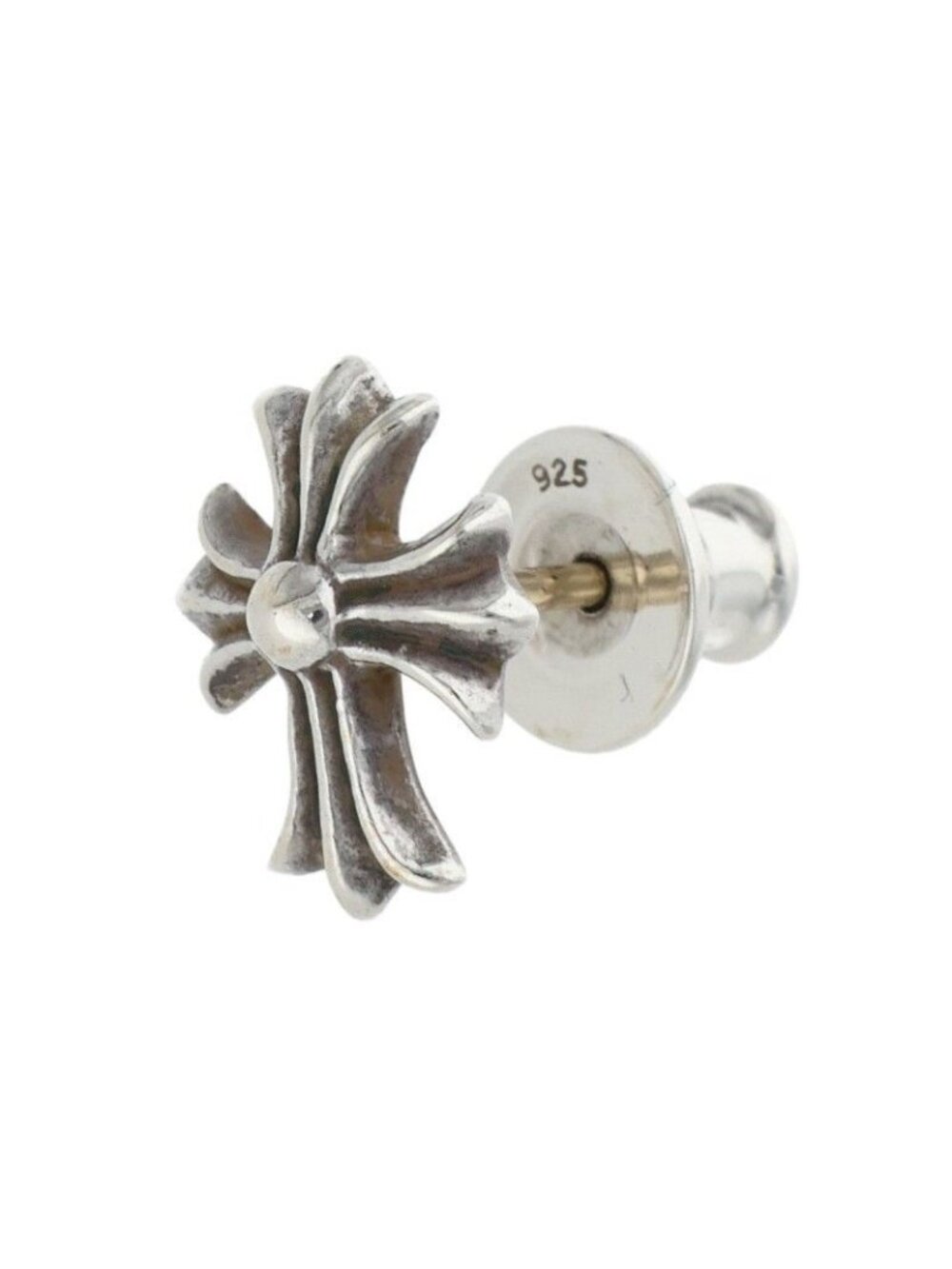 Chrome Hearts CH Cross Stud Silver Earrings